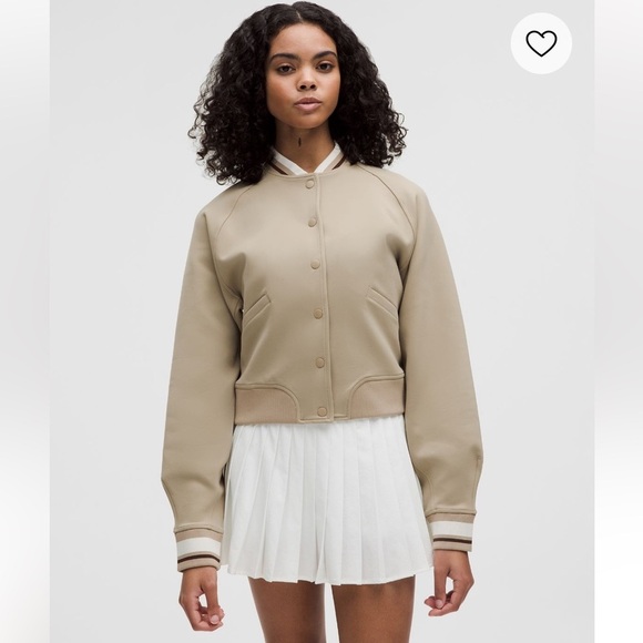 lululemon athletica Jackets & Blazers - Lululemon Snap-Front Collegiate Jacket-Large-Sheer Oak